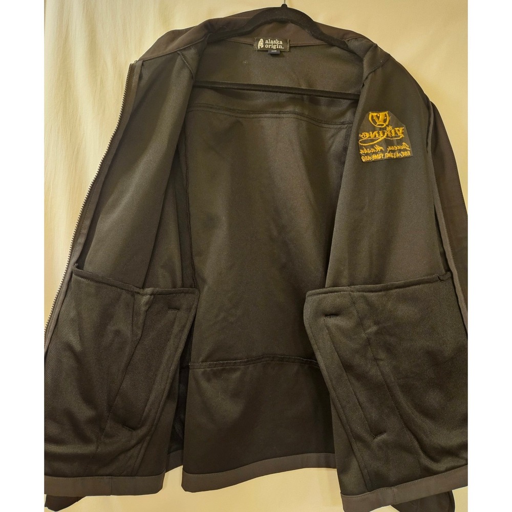 Alaska‎ Origin Mens The Viking Juneau Softshell Jacket Black Gray Large - Picture 13 of 15